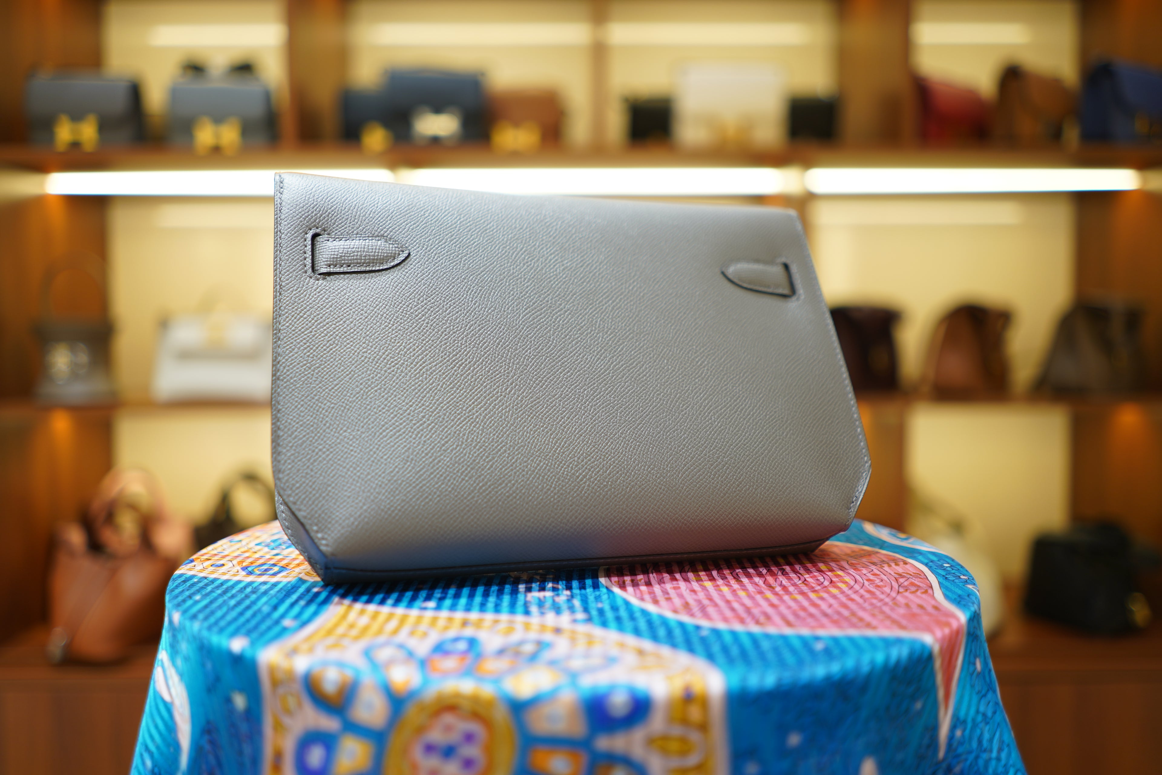 Hermes | Kelly Depeches 25 – Epsom – Grey – Silver Hardware