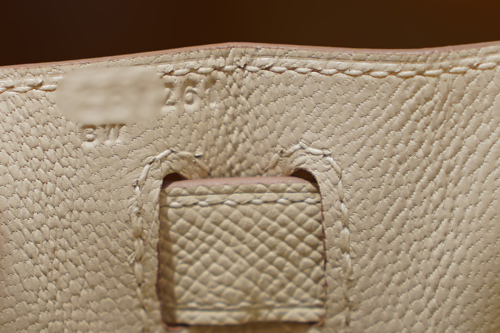 Hermes | Kelly 25 – Togo – Craie – Palladium Hardware