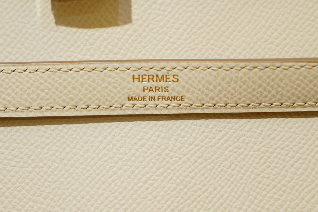Hermes | Kelly 28 – Togo – Craie – Gold Hardware