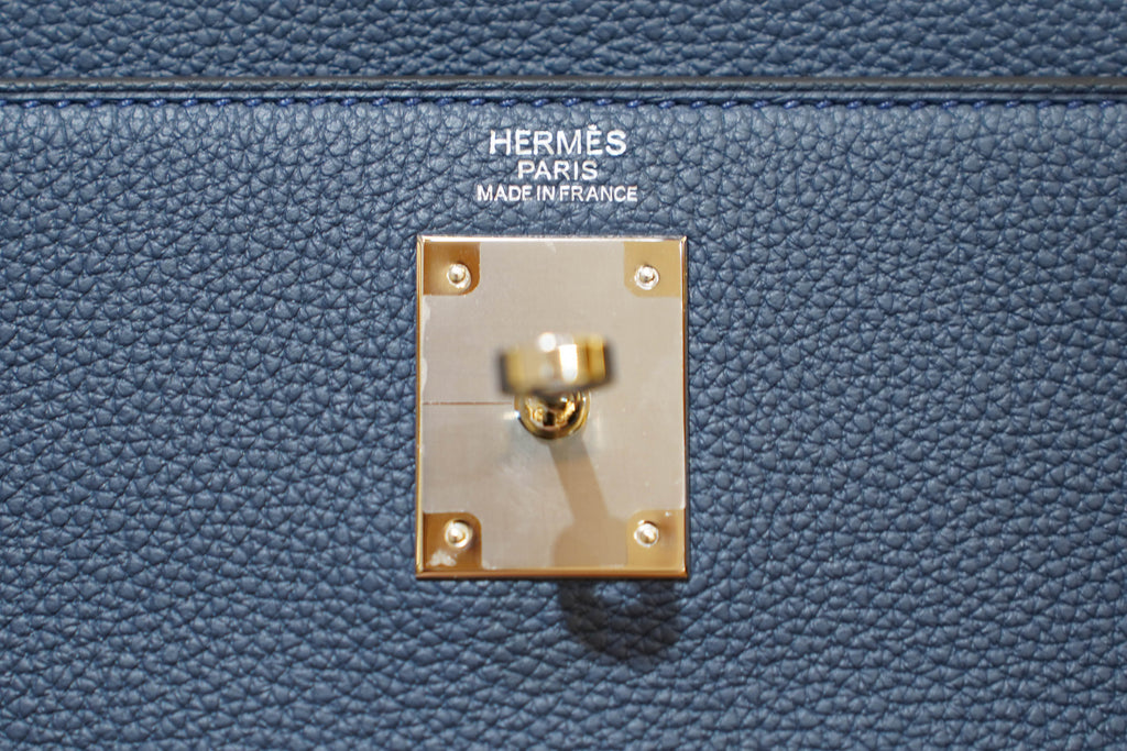 Hermes | Kelly 28 – Togo – Blue – Palladium Hardware