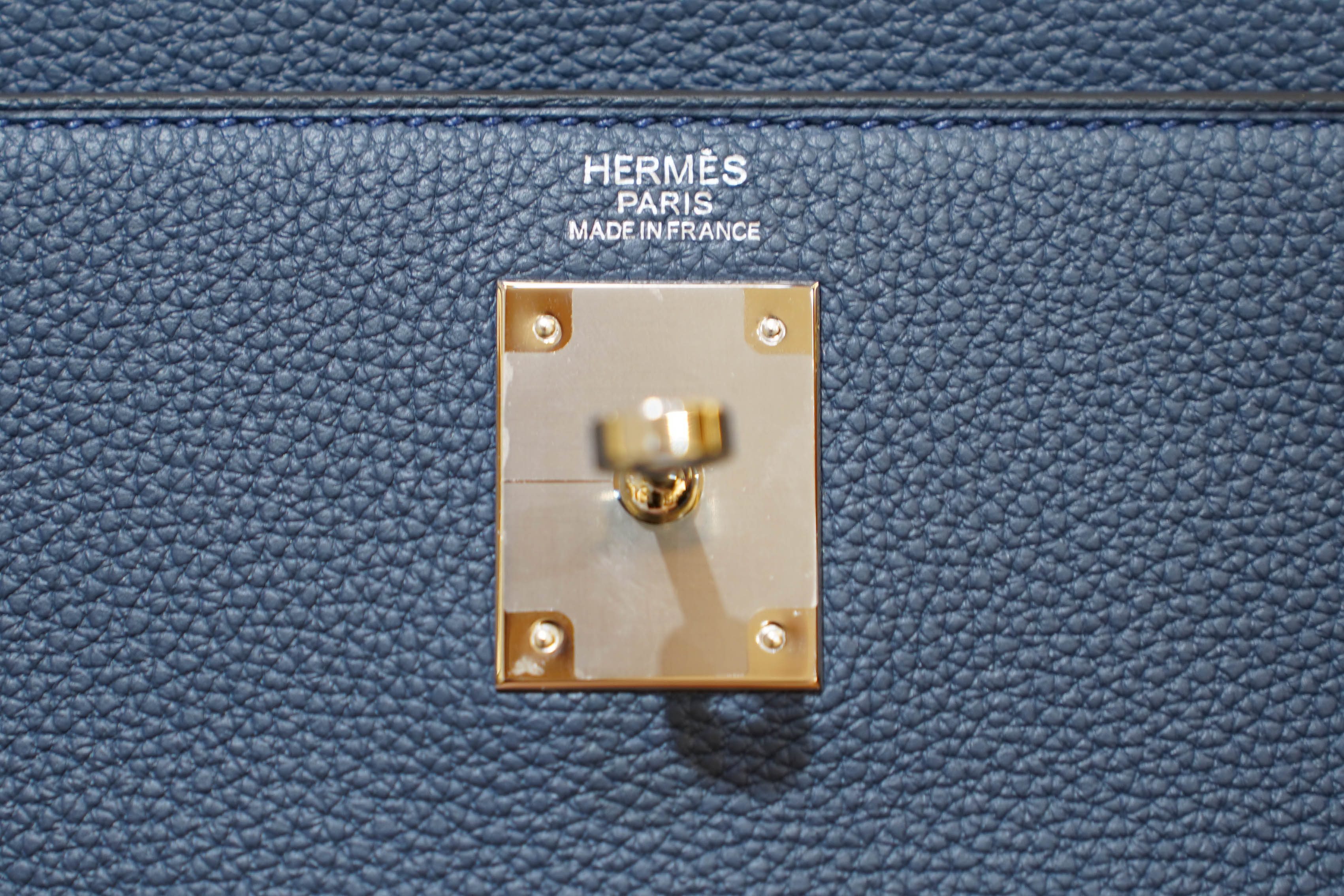 Hermes | Kelly 28 – Togo – Blue – Palladium Hardware