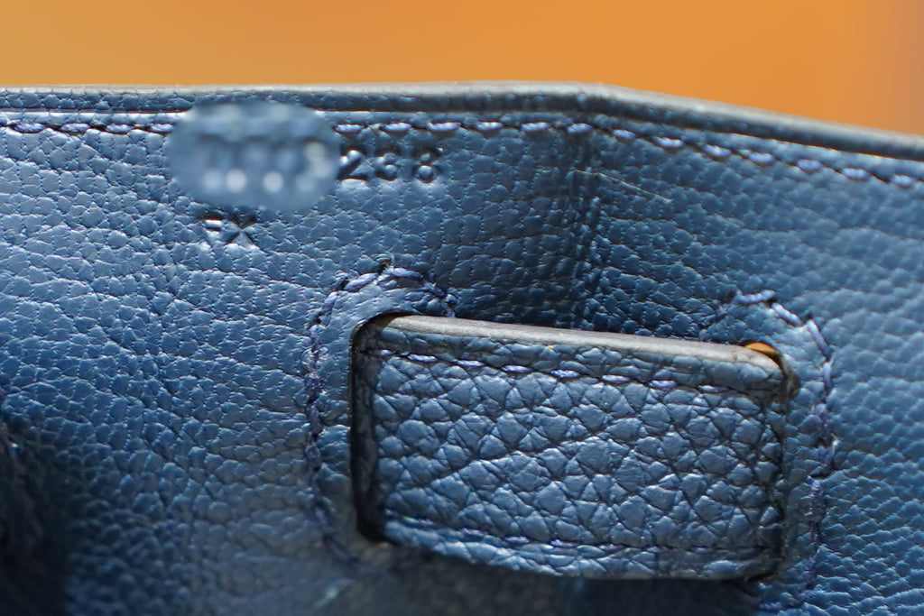 Hermes | Kelly 28 – Togo – Blue – Palladium Hardware