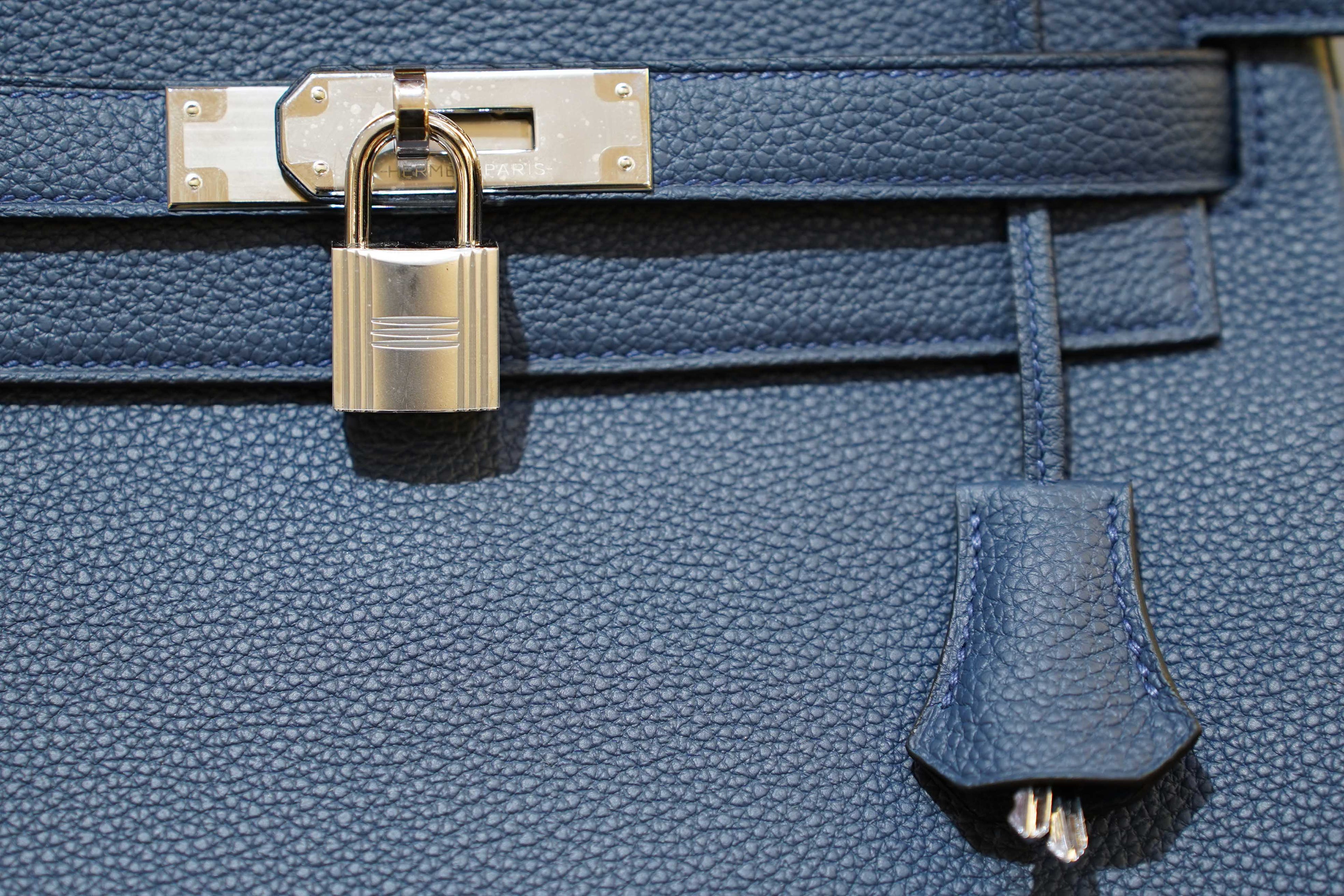 Hermes | Kelly 28 – Togo – Blue – Palladium Hardware