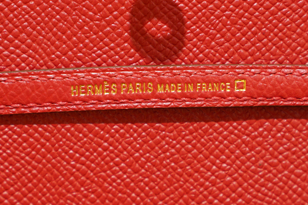 Hermes | Mini Kelly – Epsom Croco Touch – Rouge Casaque