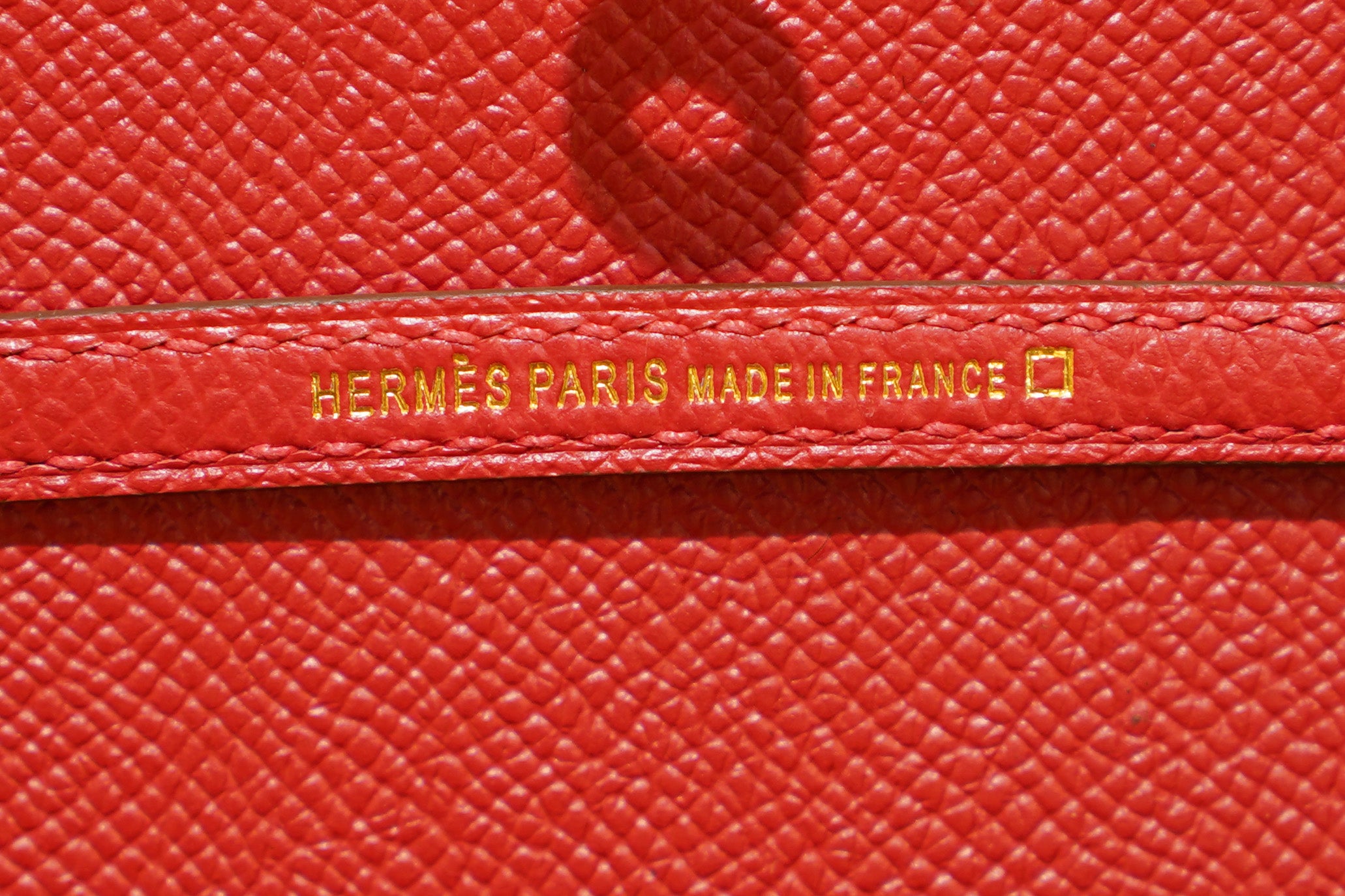 Hermes | Mini Kelly – Epsom Croco Touch – Rouge Casaque
