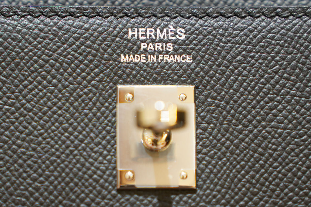 Hermes | Kelly 28 – Epsom – Schwarz – Goldene Hardware