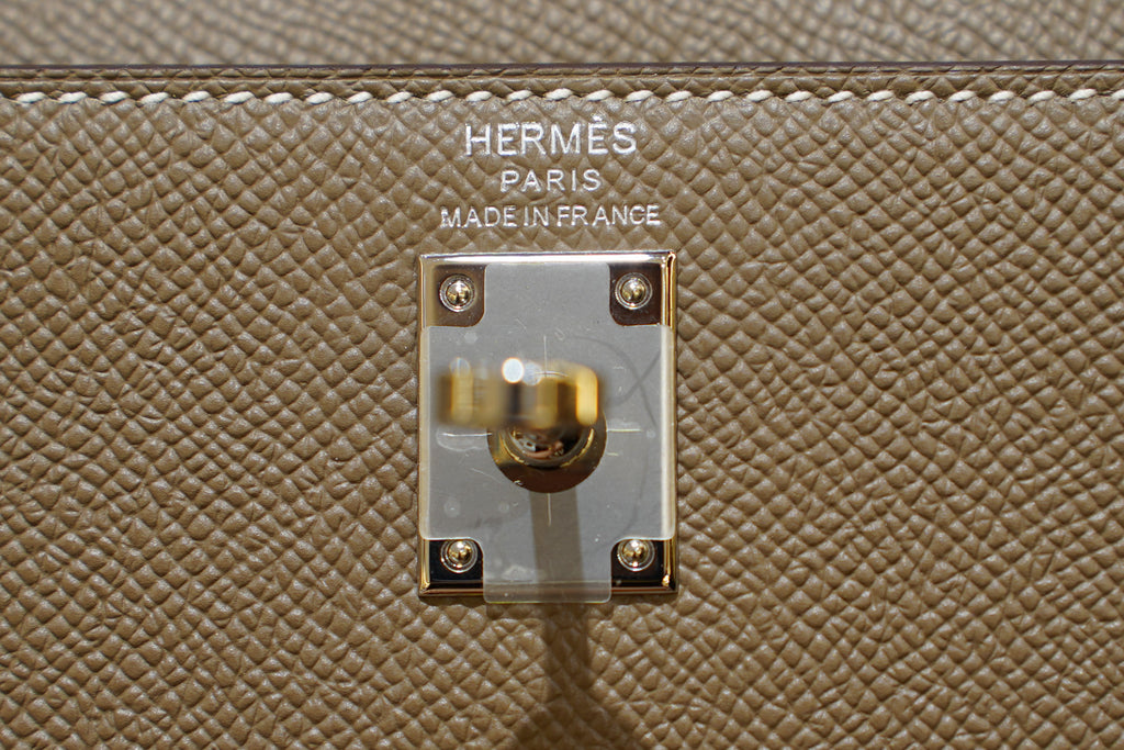 Hermès | Келли 28 – Того – Серый – Палладиевая фурнитура