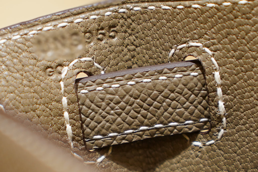 Hermès | Келли 28 – Того – Серый – Палладиевая фурнитура