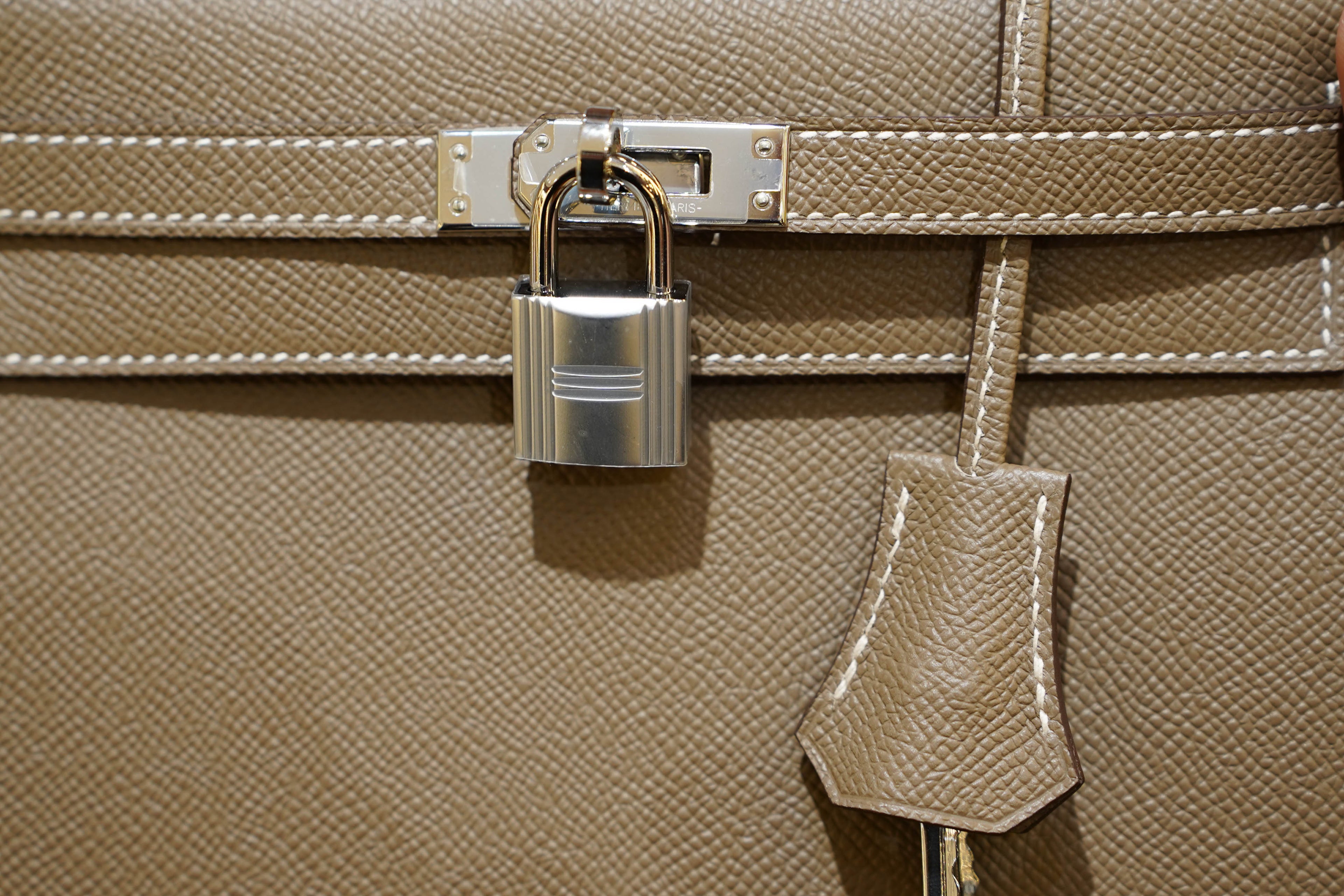 Hermès | Келли 28 – Того – Серый – Палладиевая фурнитура