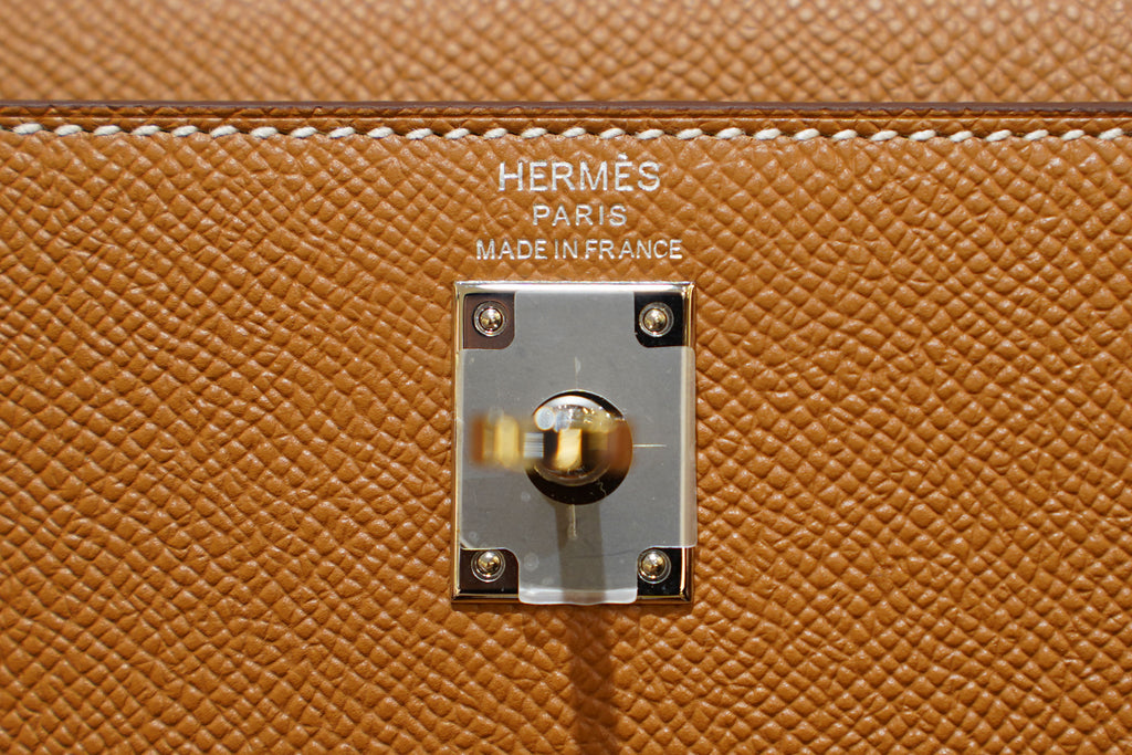 Hermes | Kelly 25 – Retourne – Togo – Gold – Palladium Hardware