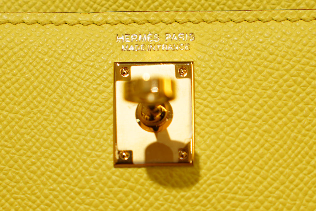 Hermes | Mini Kelly – Epsom – Yellow - Gold Hardware