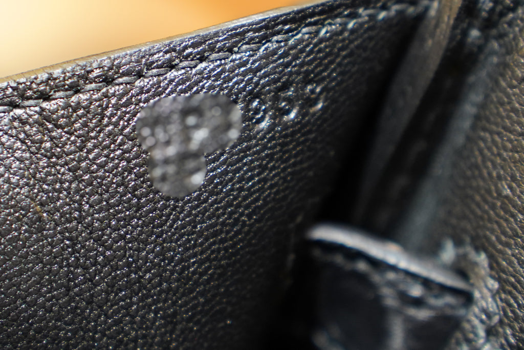 Hermès | Birkin 30 – Noir Touch – Нилотиковый крокодил и кожа Того – Золотая фурнитура