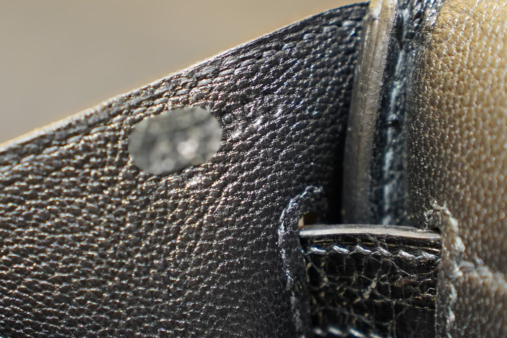 Hermes | Birkin 30 – Noir Touch – Glänzendes Niloticus-Krokodil- und Togo-Leder – Palladium-Beschläge