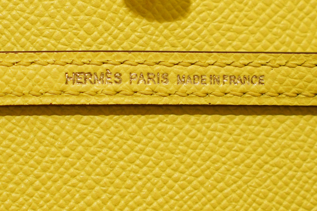 Hermes | Mini Kelly – Epsom – Yellow - Gold Hardware