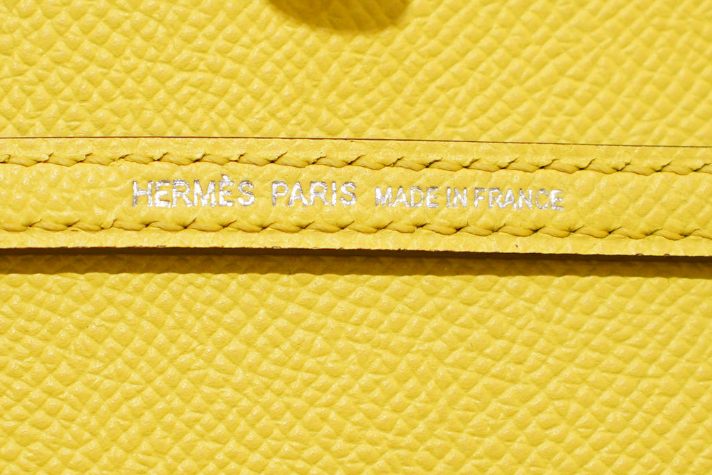 Hermes | Mini Kelly – Epsom – Yellow – Palladium Hardware