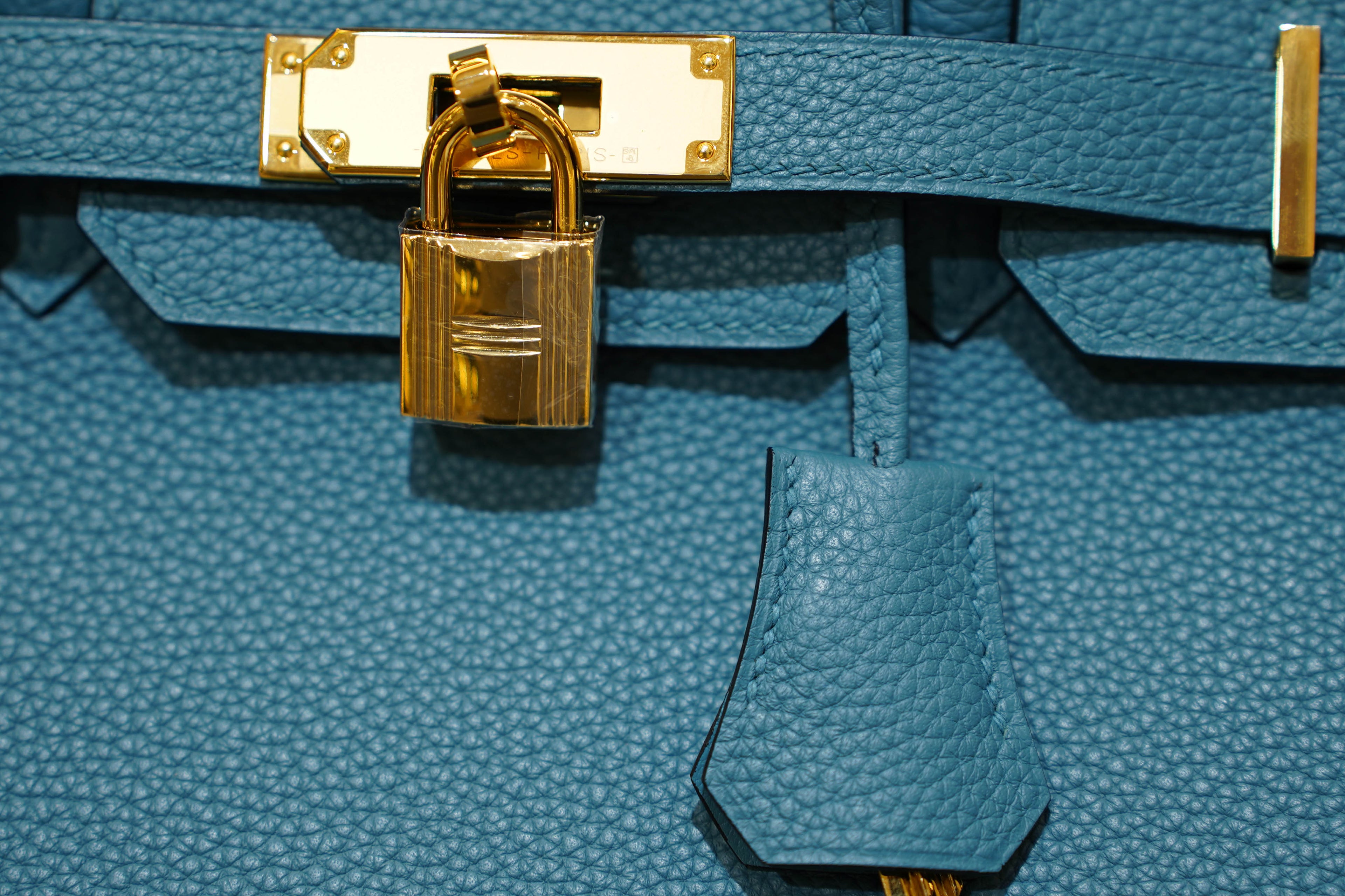 Hermes | Birkin 30 – Togo Leather – Bleu Jean – Gold Hardware