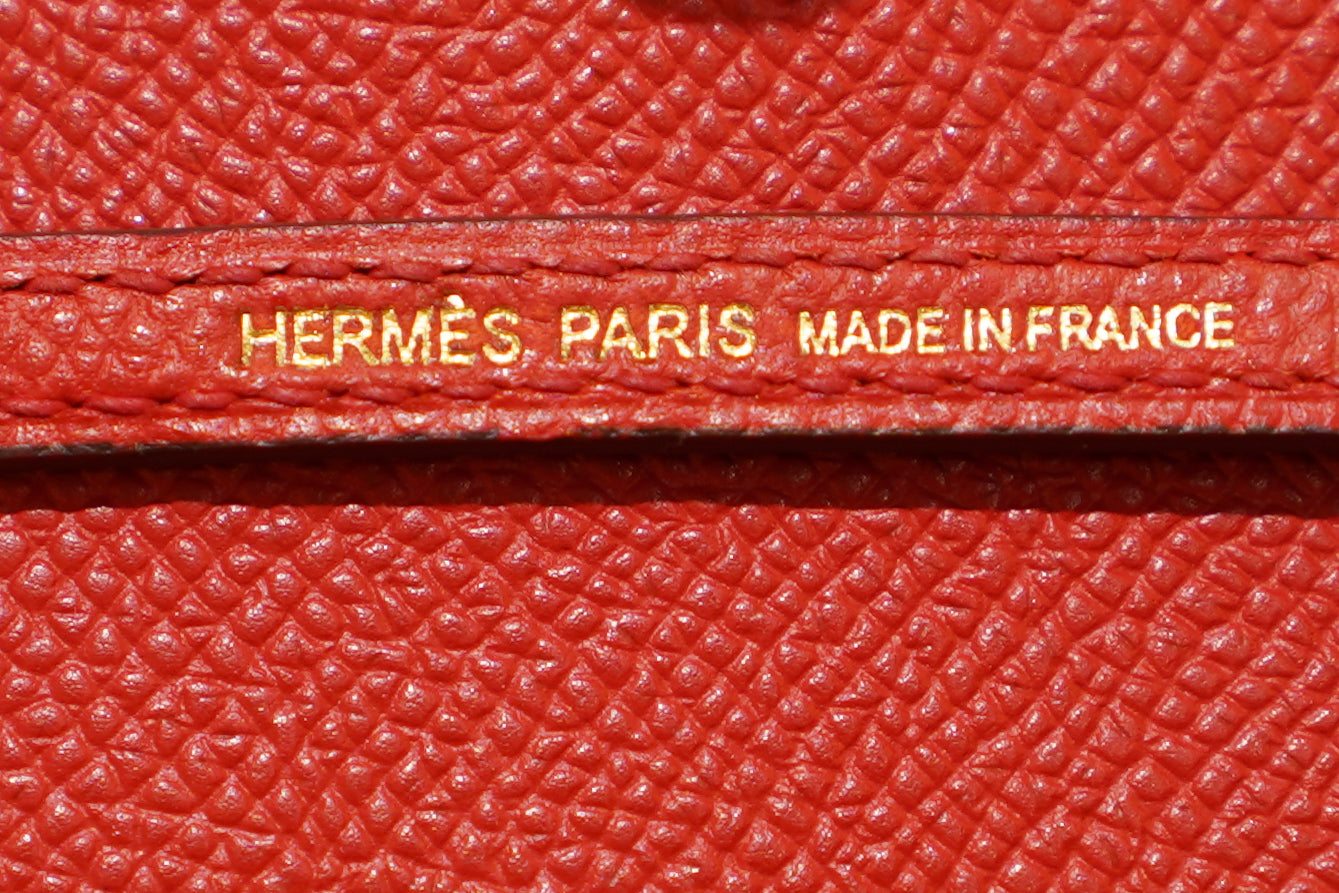 Hermes | Mini Kelly – Epsom – Rouge Casaque – Gold Hardware