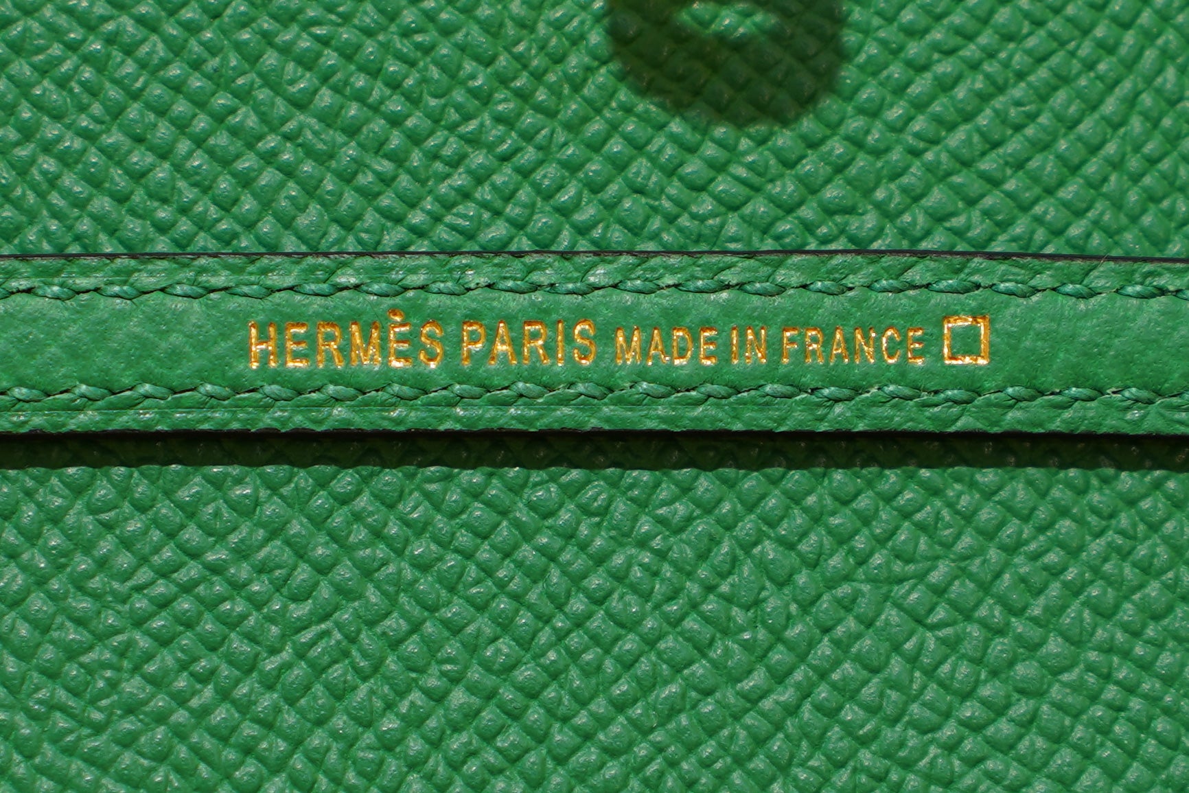 Hermes | Mini Kelly – Epsom Croco Touch – Green – Gold Hardware