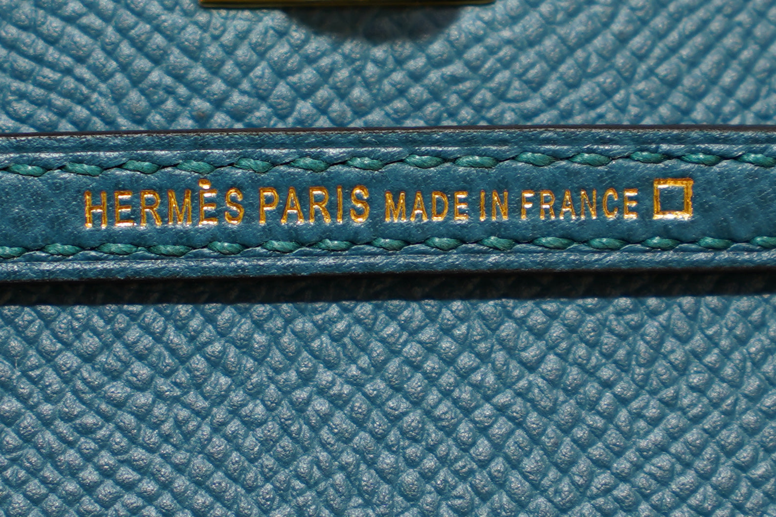 Hermes | Mini Kelly – Epsom Croco Touch – Electric Blue