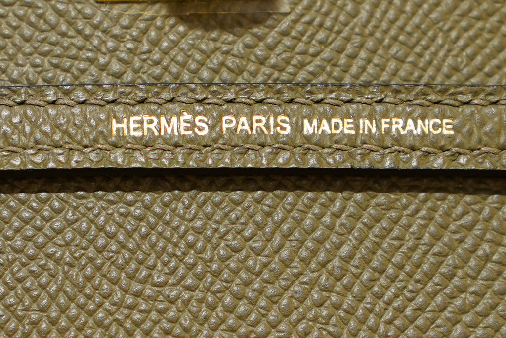 Hermes | Mini Kelly – Epsom – Khaki Green – Gold Hardware