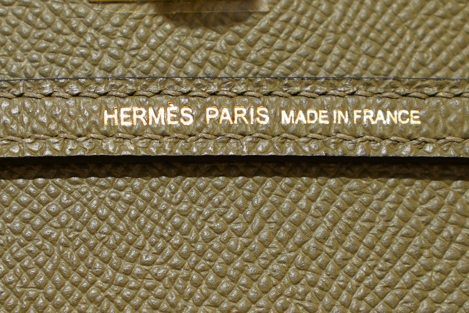 Hermes | Mini Kelly – Epsom – Khaki Green – Gold Hardware