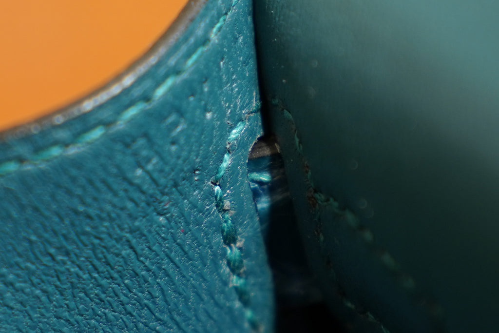 Hermes | Mini Kelly – Epsom Croco Touch – Electric Blue