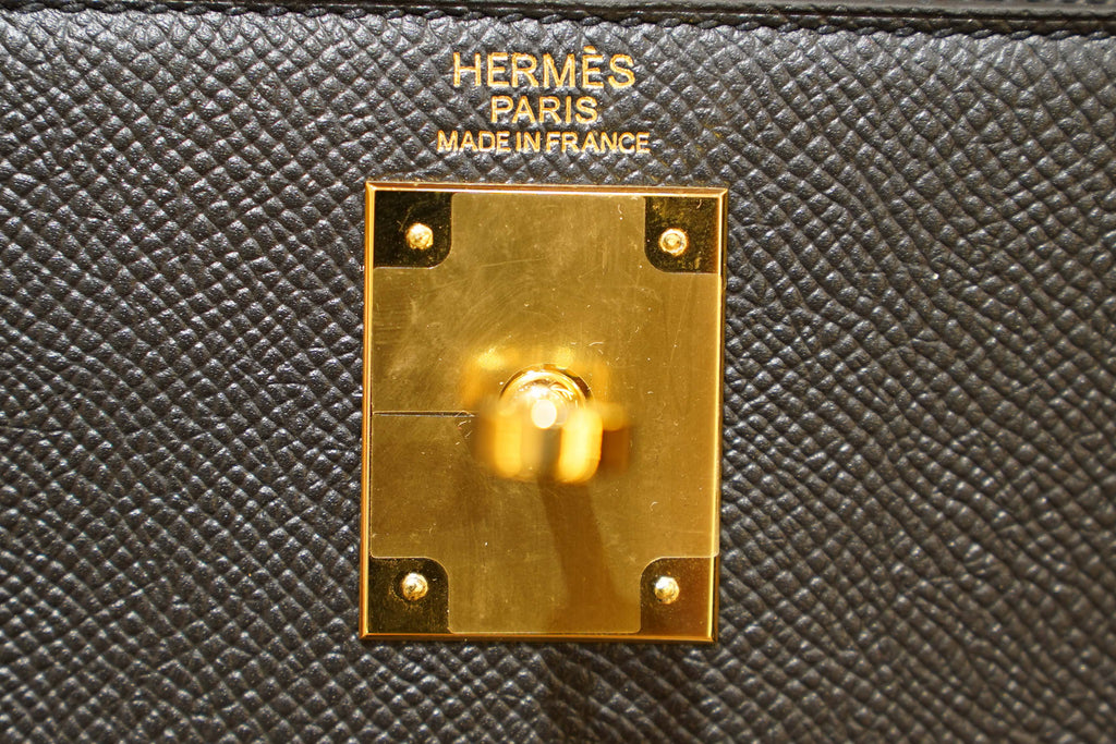 Hermes | Mini Kelly – Epsom – Noir – Gold Hardware