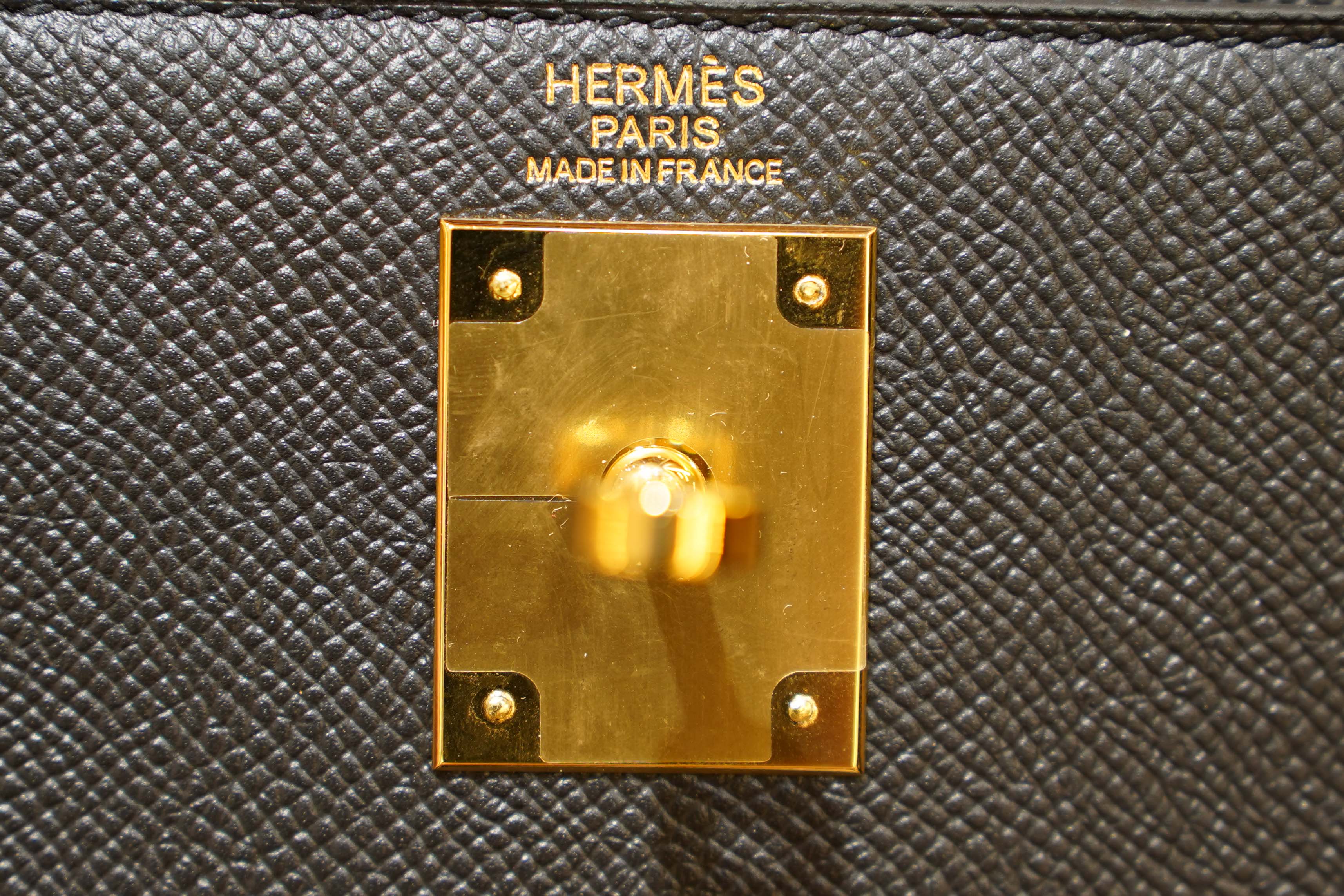 Hermes | Mini Kelly – Epsom – Noir – Gold Hardware