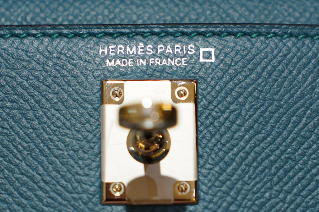 Hermes | Mini Kelly – Epsom Croco Touch – Electric Blue