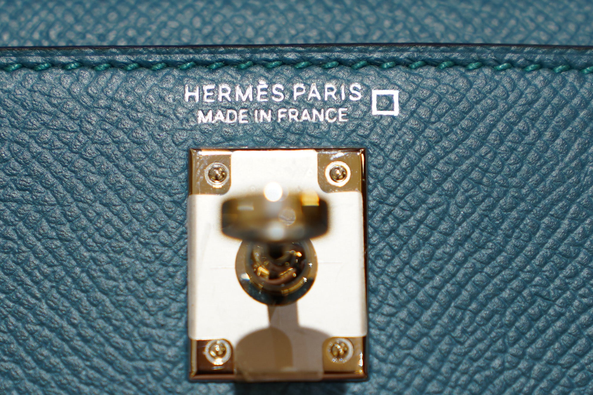 Hermes | Mini Kelly – Epsom Croco Touch – Electric Blue